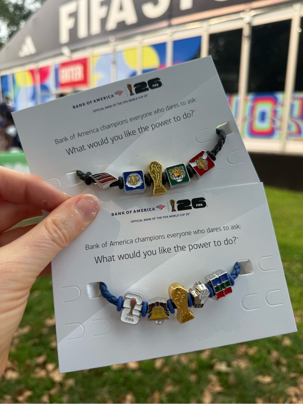 Official FIFA World Cup ‘26 Bank of America Fan Band Charm Bracelet